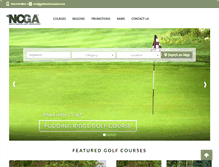 Tablet Screenshot of golfnorthcarolina.com
